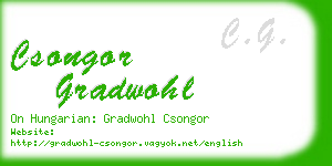 csongor gradwohl business card